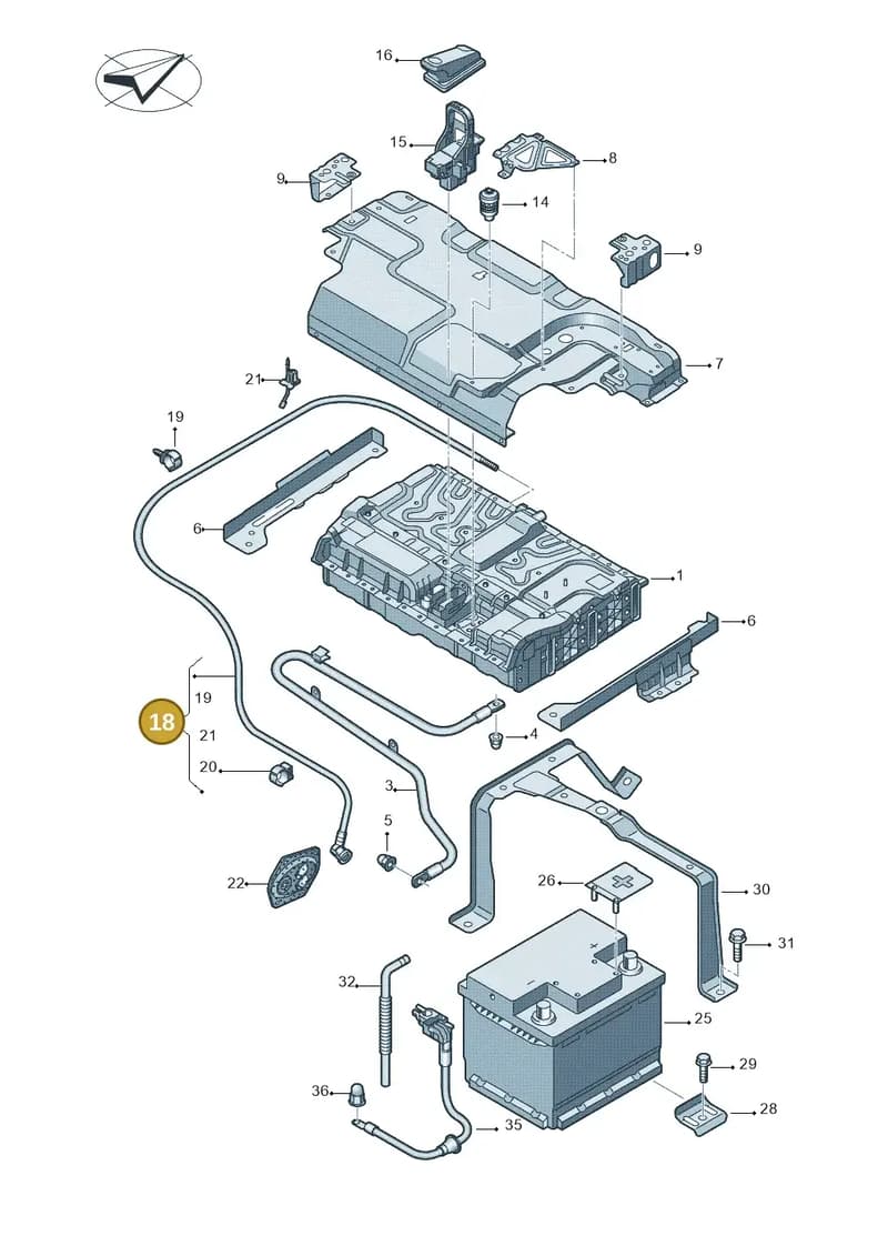 4H0915505A — Audi A8 (2013-2018) diagram 717915100, position 18