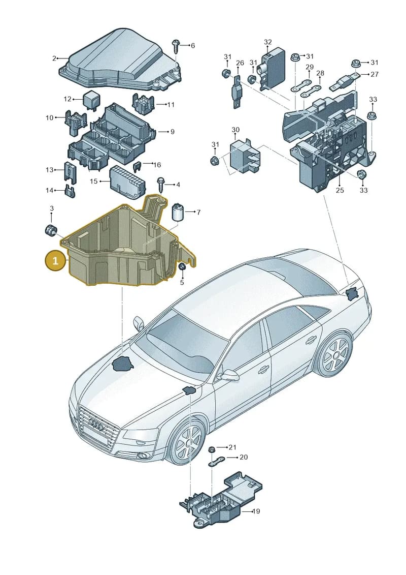 4H0937118 — Audi A8 (2013-2018) diagram 771937200, position 1