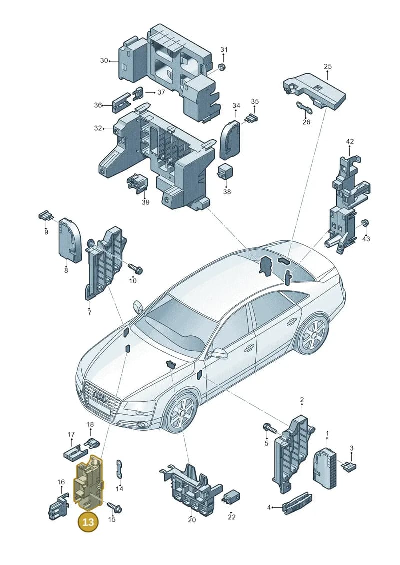 4H0937545A — Audi A8 (2013-2018) diagram 771937000, position 13