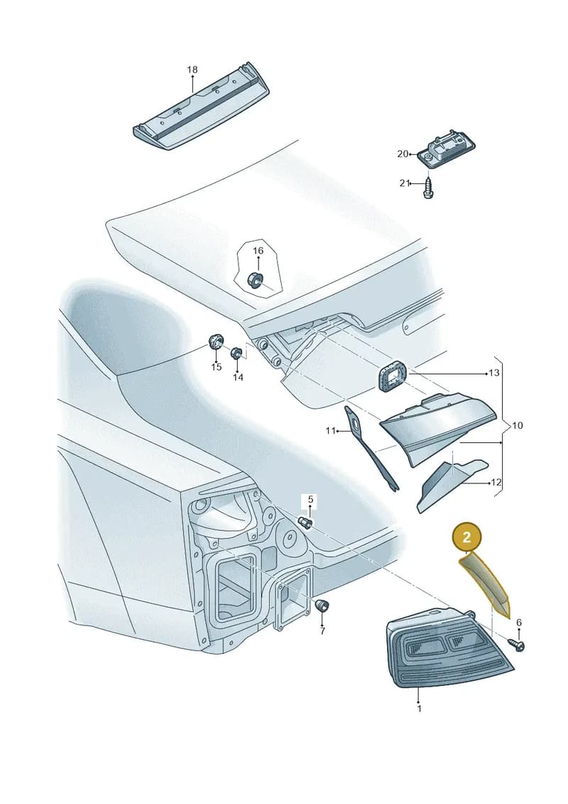 4H0941779H4PK — Audi A8 (2013-2018) diagram 771945000, position 2