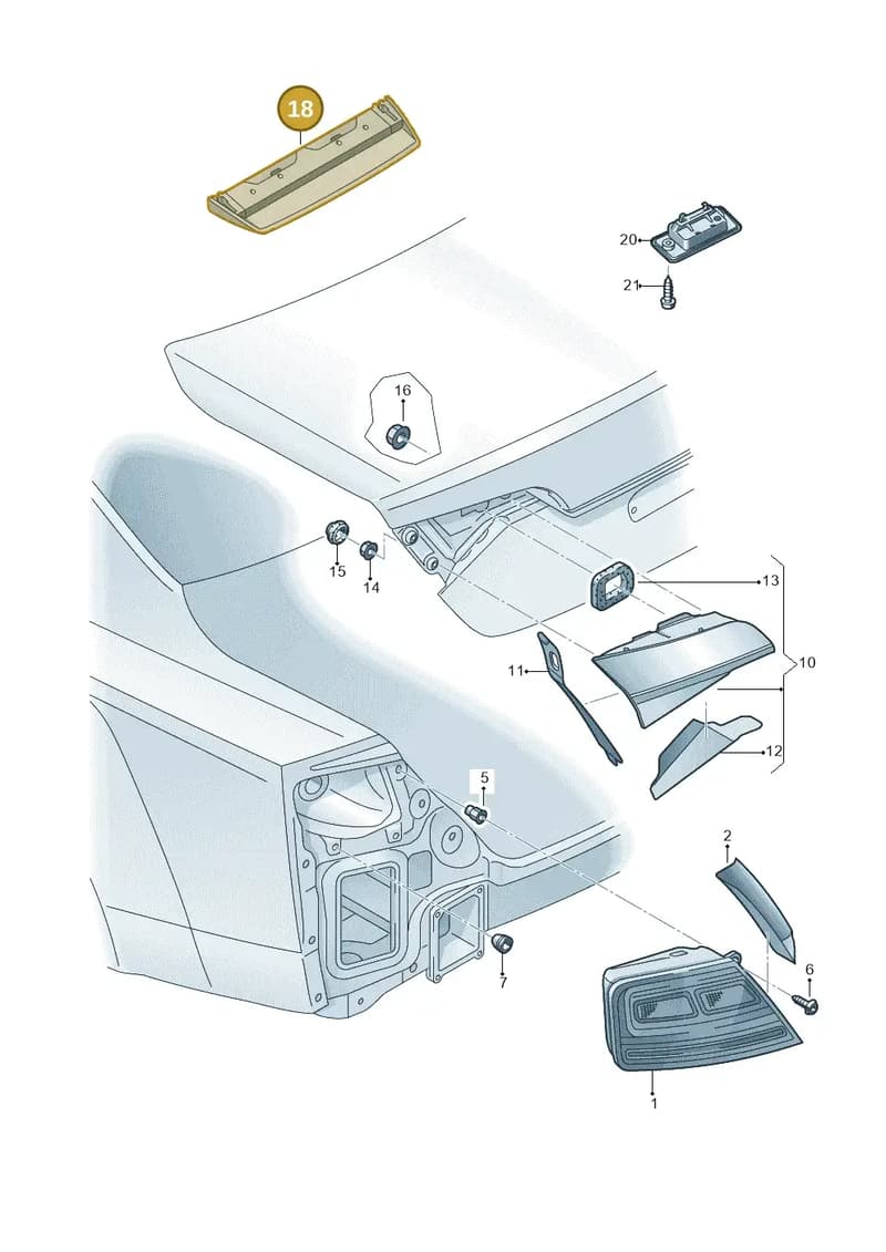 4H0945097A — Audi A8 (2013-2018) diagram 771945000, position 18