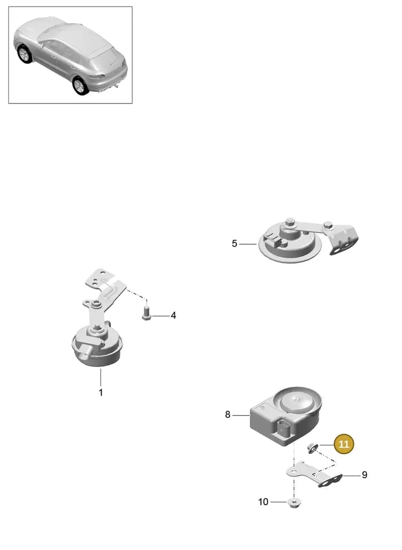 4H0947105B — Porsche Macan (2013-2018) diagram p44903000, position 11