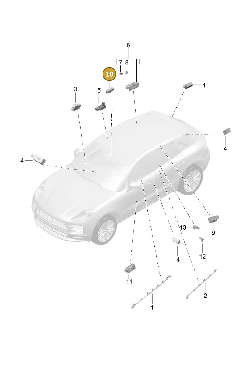 4H0947105B — Porsche Macan (2018-2022) diagram p52903040, position 10