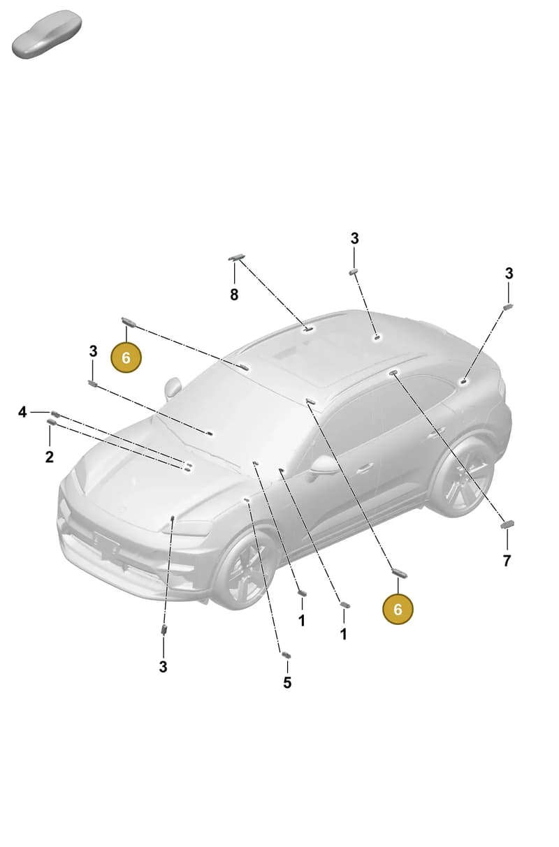 4H0947105B — Porsche Macan (2024-2024) diagram p61905200, position 6