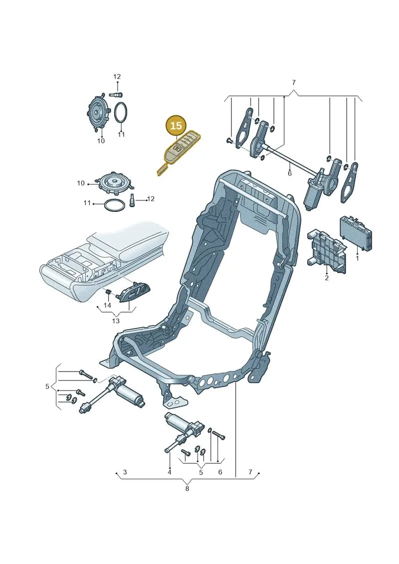4H0951272 — Audi A8 (2013-2018) diagram 771959250, position 15