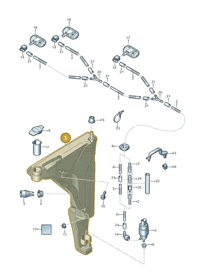 4H0955453C — Audi A8 (2013-2018) diagram 771955100, position 1