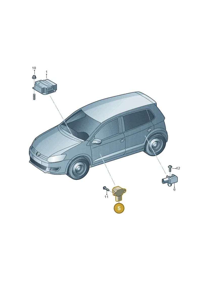 4H0955557A — Skoda Fabia NF HB (2015-2018) diagram 672959300, position 5