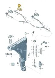4H0955989C Audi Spray Nozzle Heated