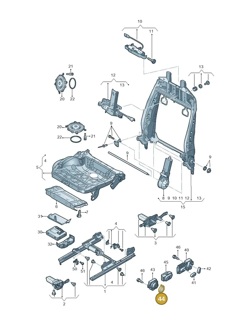 4H09573723Q7 — Audi A6 Avant (2012-2018) diagram 696959200, position 44