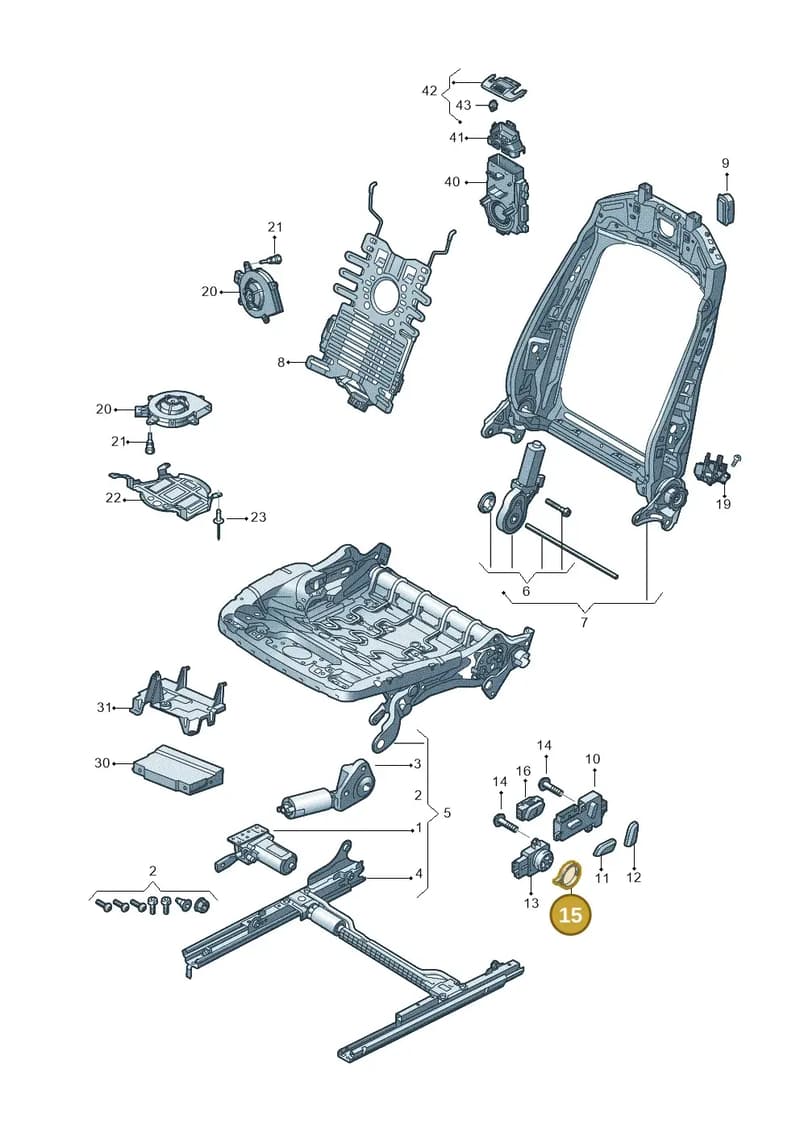 4H09573723Q7 — Audi A5 Cabrio 2.0 (2016-2018) diagram 848959200, position 15