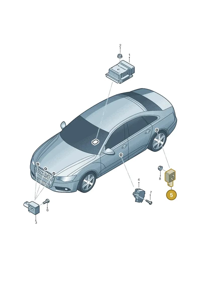 4H0959643 — Audi A6 qu. 3.0 tdi (2014-2018) diagram 717959300, position 5
