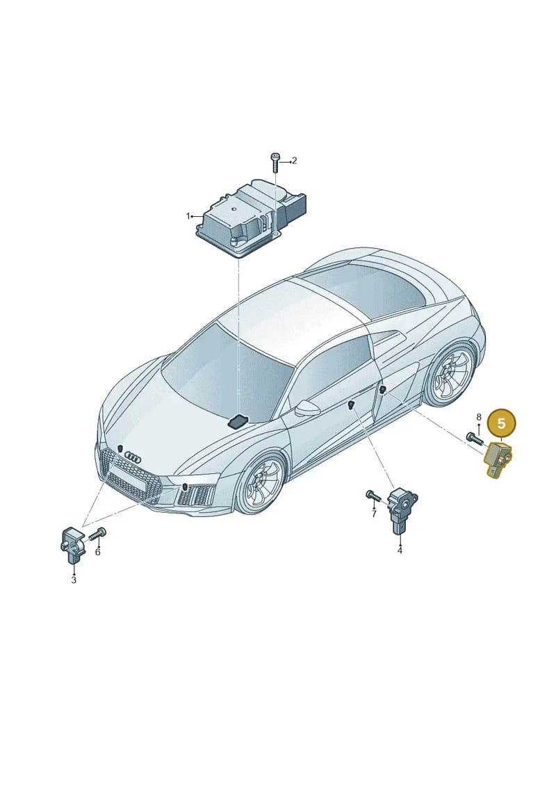 4H0959643 — Audi R8 Spyder (2015-2024) diagram 872959300, position 5