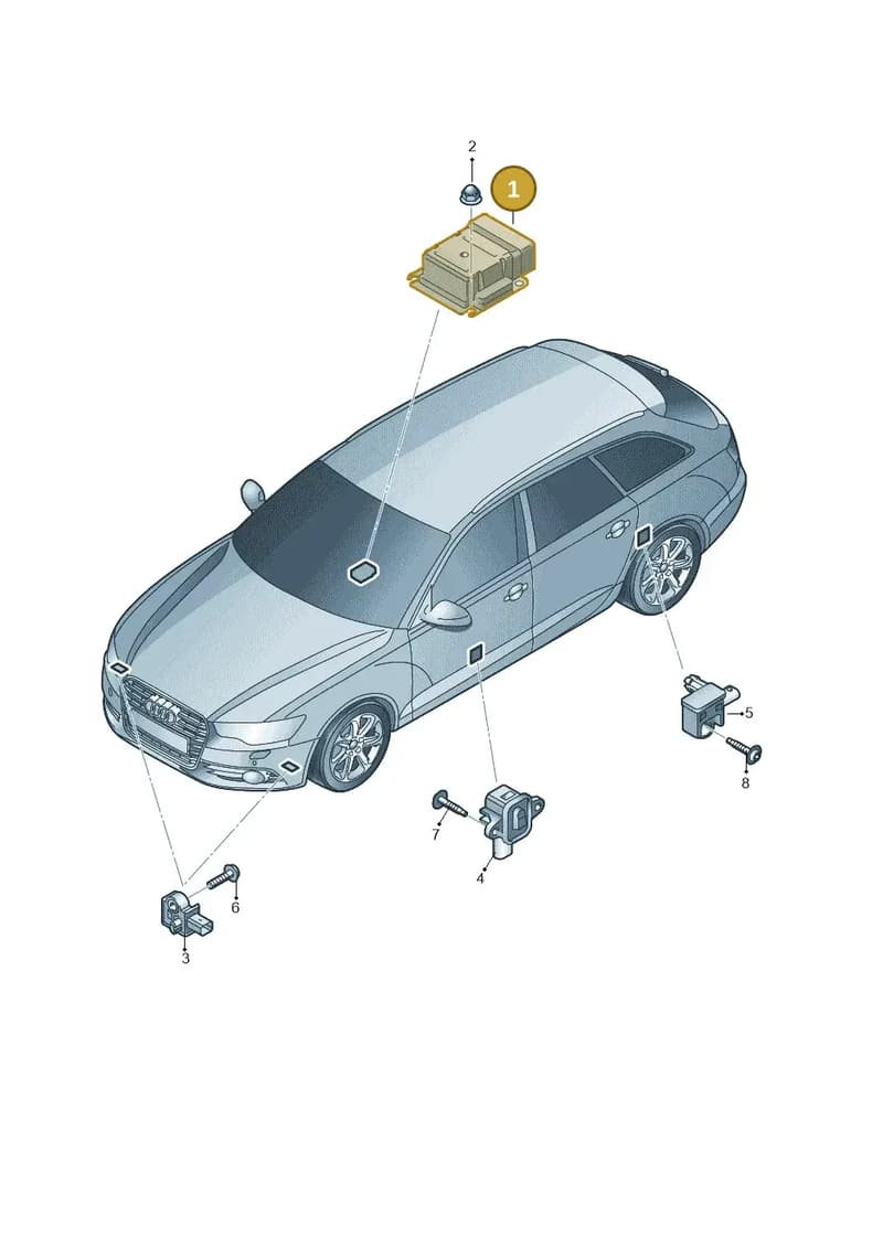 4H0959655C — Audi A6 Avant (2012-2018) diagram 738959300, position 1