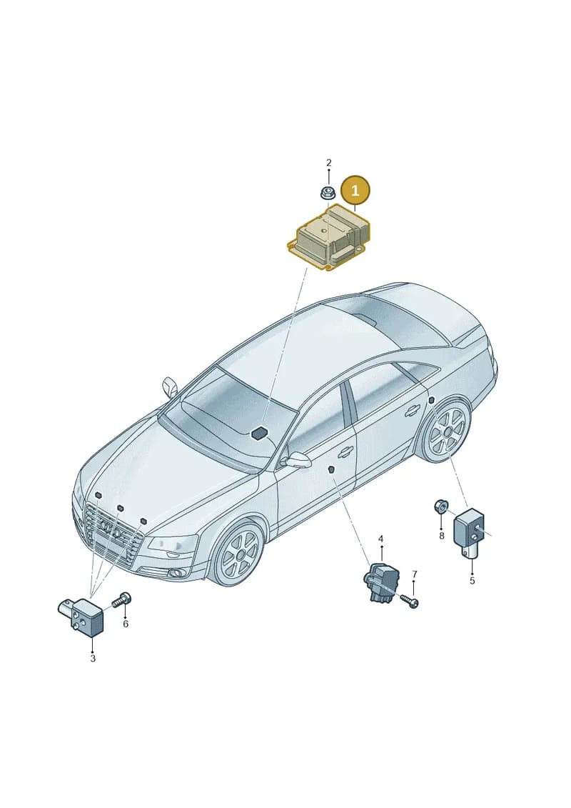 4H0959655H — Audi A8 (2013-2018) diagram 696959300, position 1