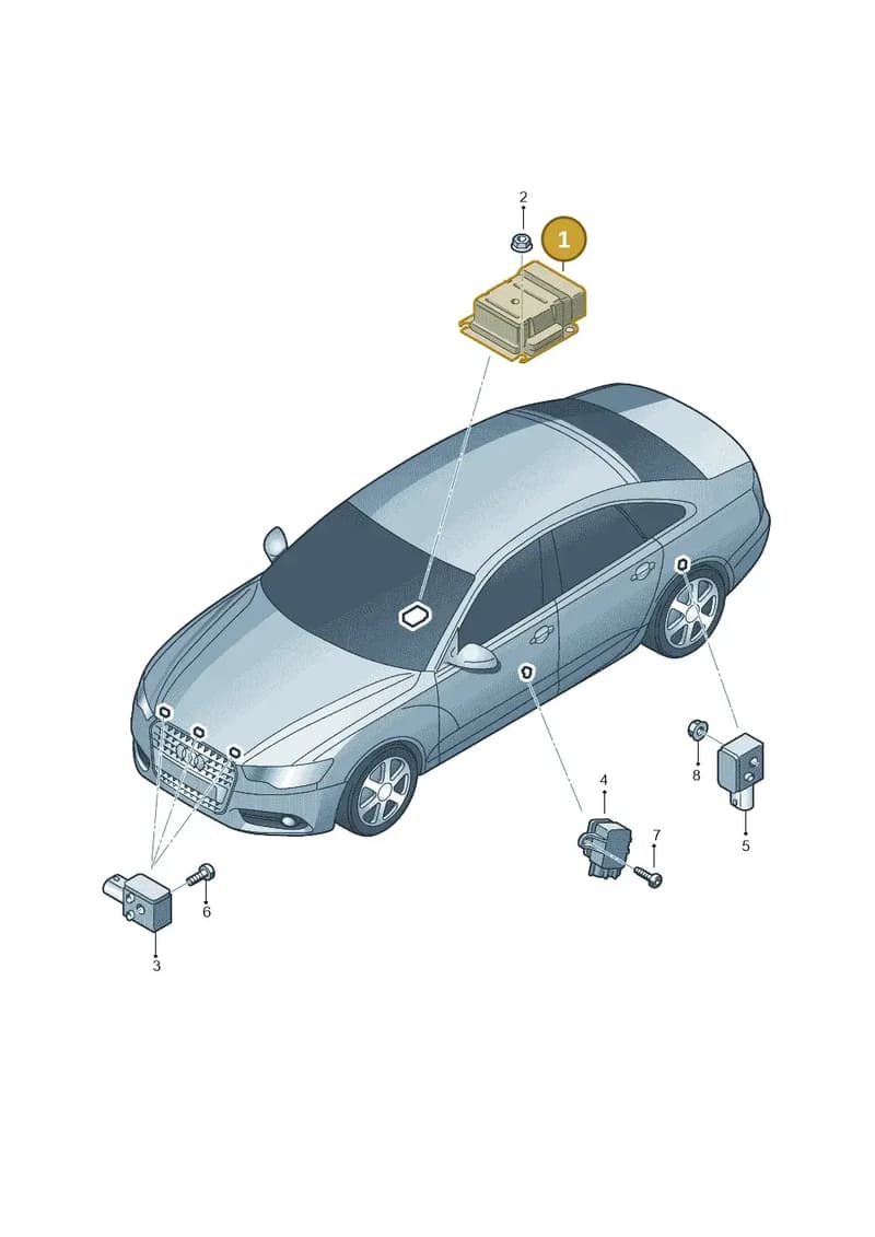 4H0959655H — Audi A6 (2014-2018) diagram 717959300, position 1