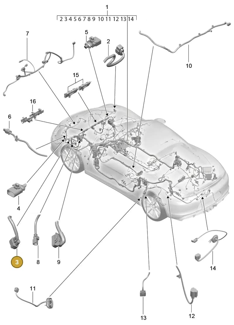 4H0959792S — Porsche Boxster Spyder (2015-2016) diagram p46902010, position 3