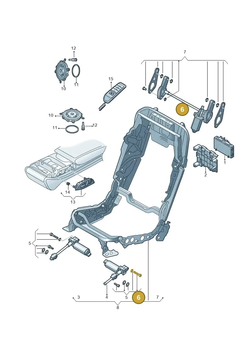 4H0959805B — Audi A8 (2013-2018) diagram 771959250, position 6