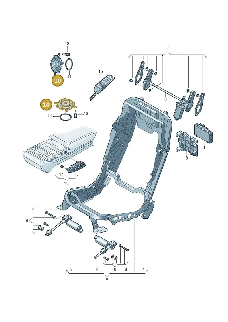 4H0963345 — Audi A8 (2013-2018) diagram 771959250, position 10