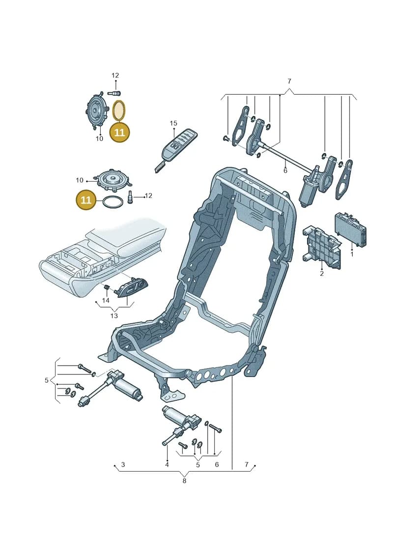 4H0965535 — Audi A8 (2013-2018) diagram 771959250, position 11