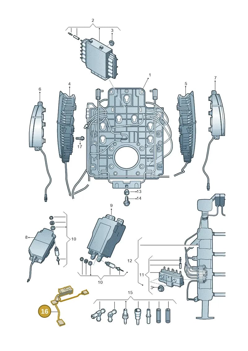 4H0971025A — Audi A6 Avant (2012-2018) diagram 696959220, position 16