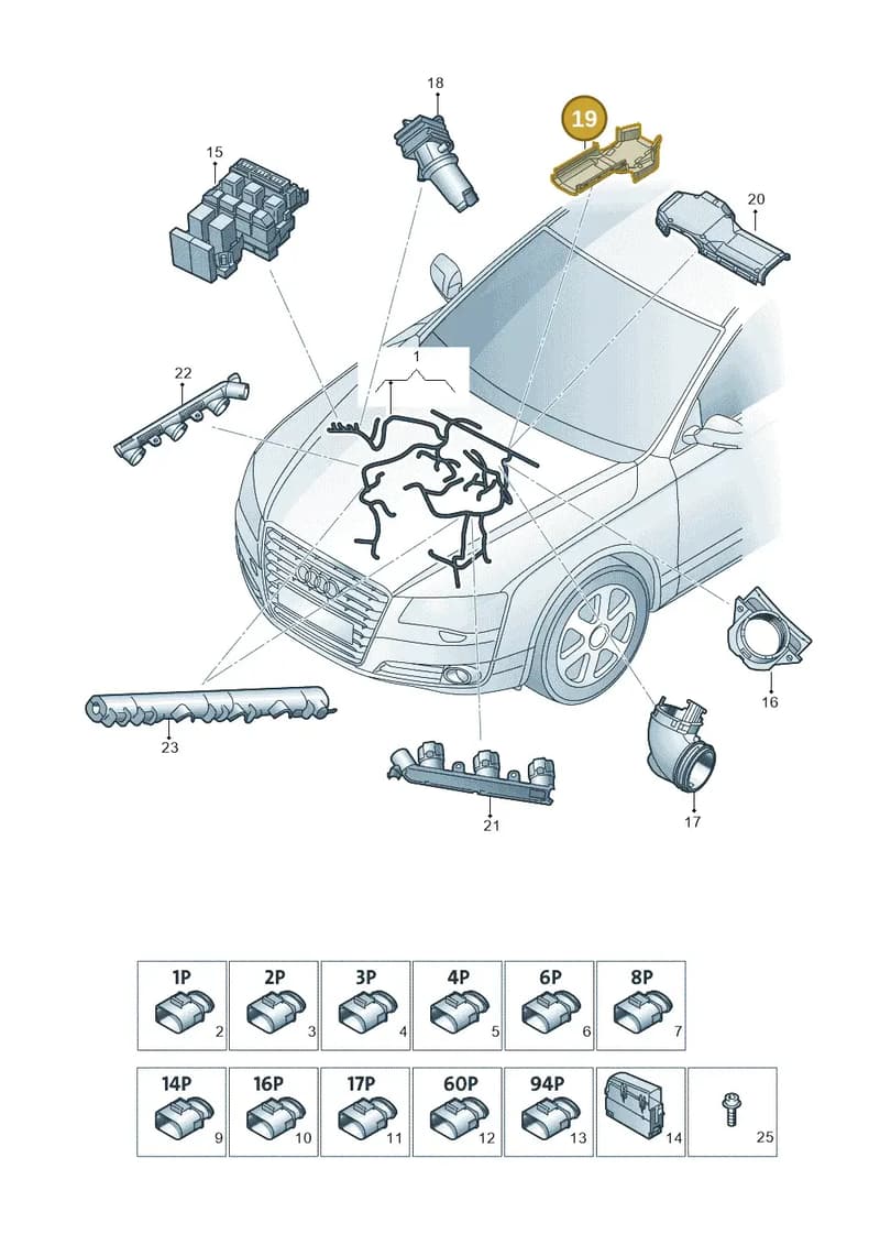 4H0971457 — Audi A8 (2013-2018) diagram 771971150, position 19