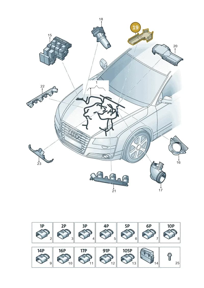4H0971457 — Audi A8 (2013-2018) diagram 771971200, position 19