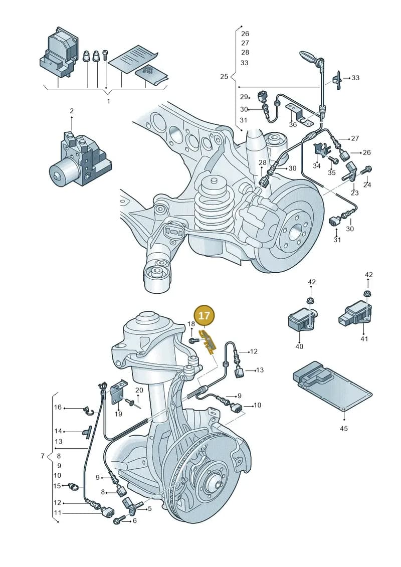 4H0971502 — Audi RS4 Av. qu. 4.2 (2012-2015) diagram 695927000, position 17