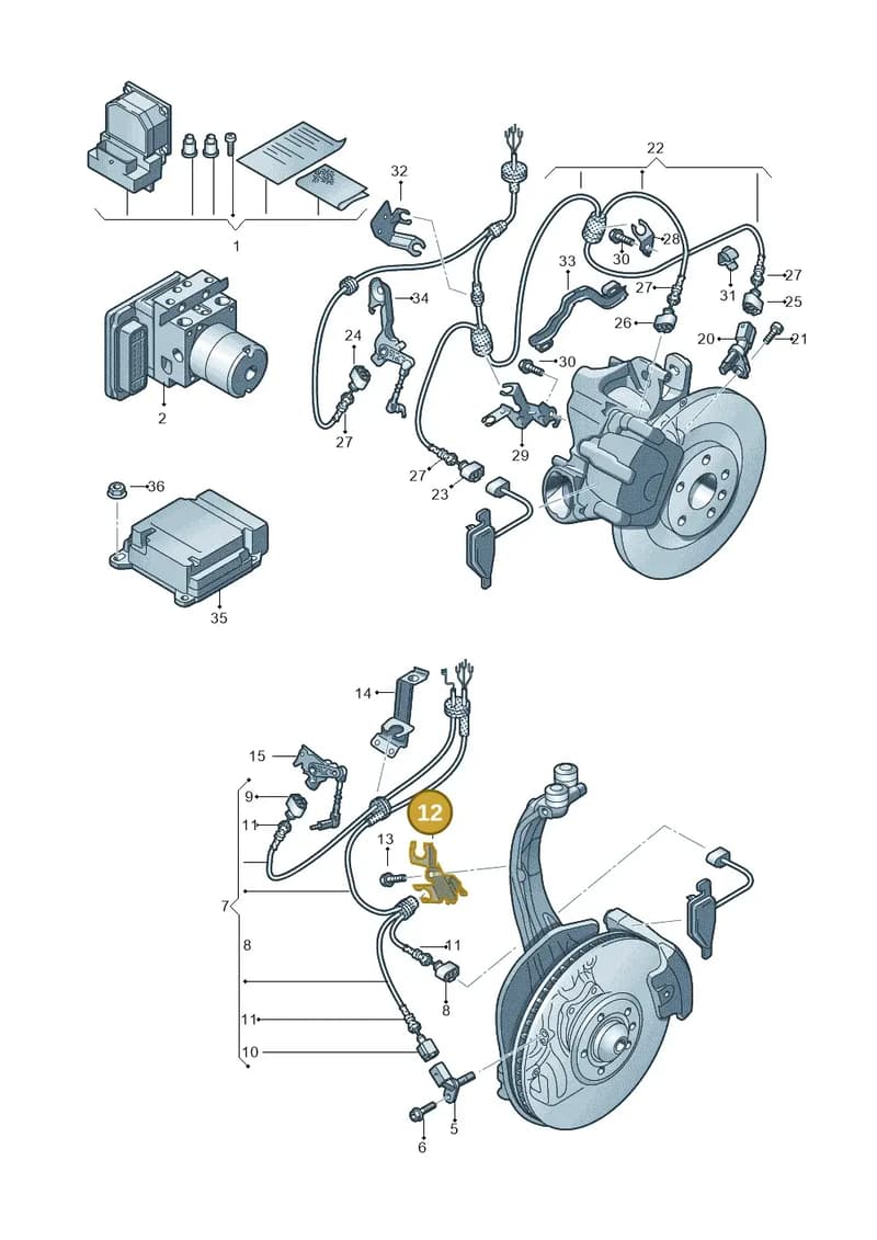 4H0971502E — Audi A8 (2013-2018) diagram 696927000, position 12