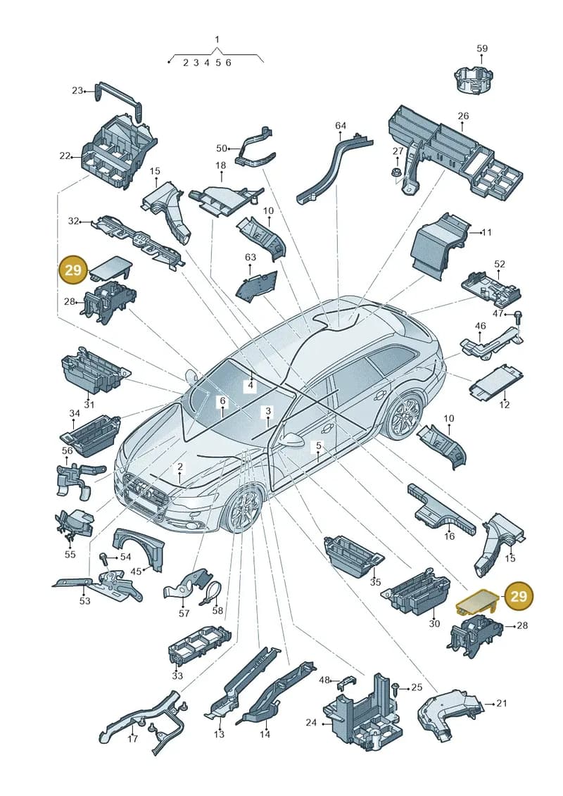 4H0971981 — Audi RS6 Avant (2013-2018) diagram 758971800, position 29