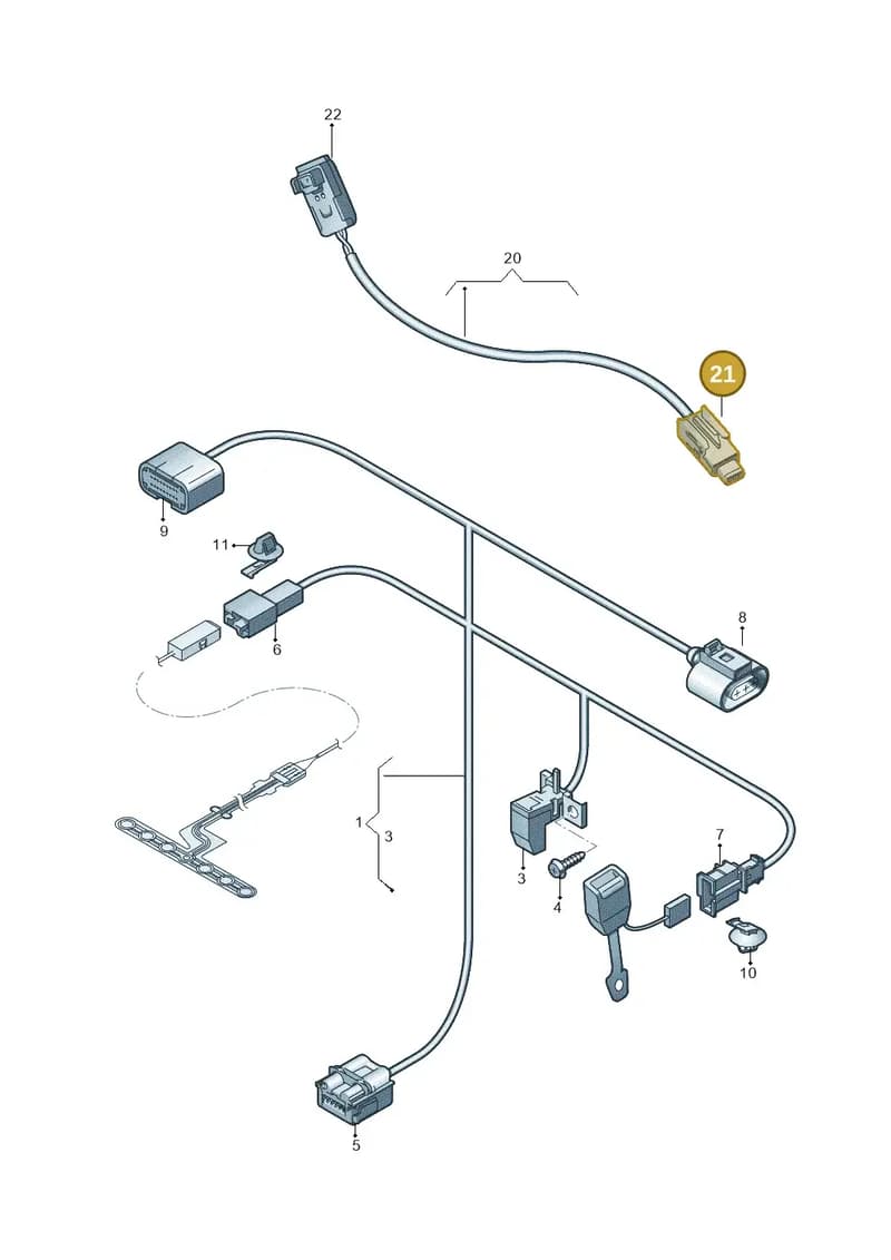 4H0972576A — Audi RS7 Sportback (2013-2018) diagram 765972200, position 21