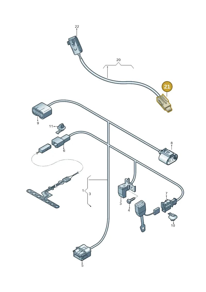 4H0972576A — Audi A7 Sportback (2014-2018) diagram 636972200, position 21