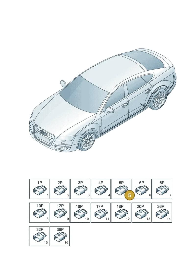 4H0972775 — Audi RS7 Sportback (2013-2018) diagram 765971840, position 5