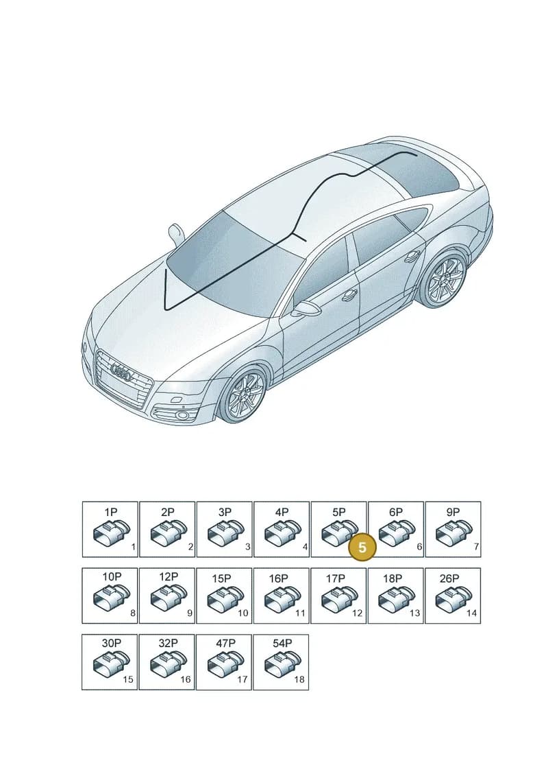 4H0972775 — Audi RS7 Sportback (2013-2018) diagram 765971850, position 5
