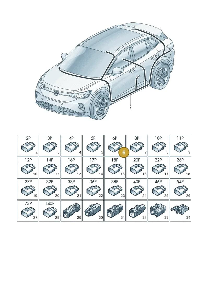 4H0973706 — Volkswagen ID.4 (2020-2025) diagram 11a971090, position 6