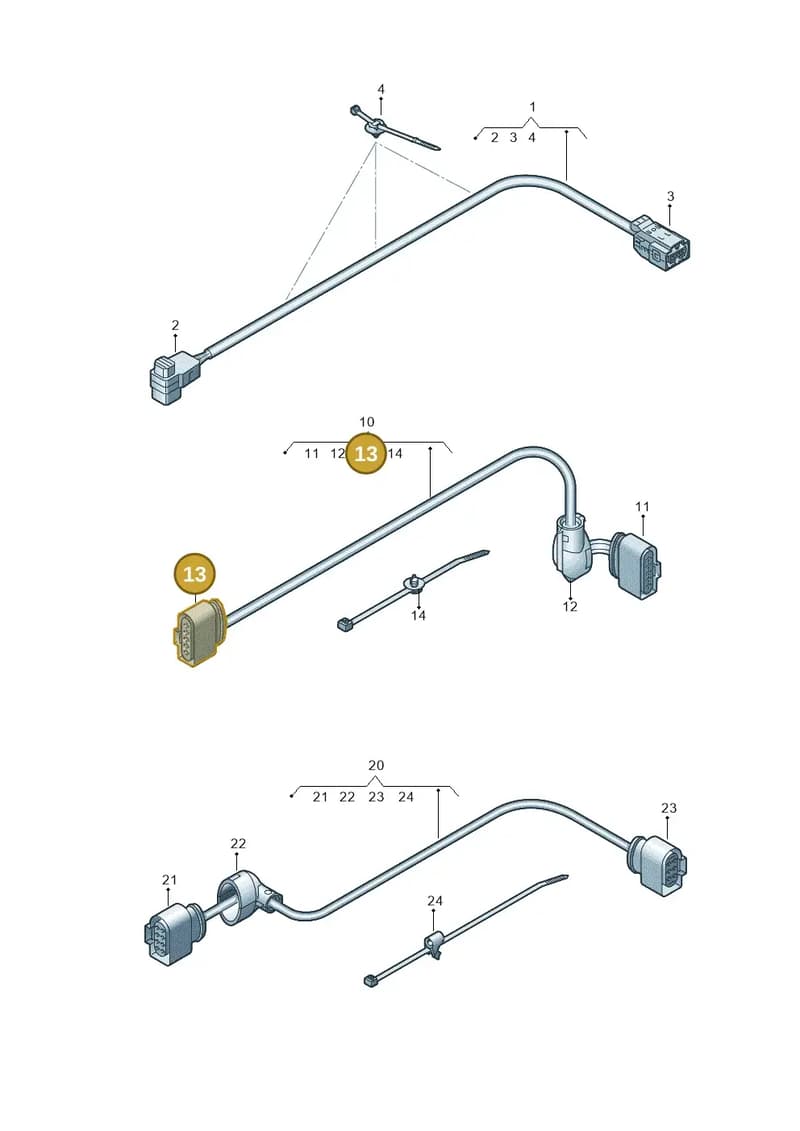 4H0973805A — Audi A3 Cab. 1.4 (2013-2016) diagram 778972300, position 13