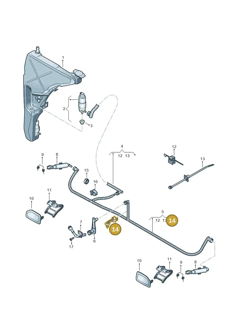 4H0980549 — Audi A8 (2013-2018) diagram 771955300, position 14