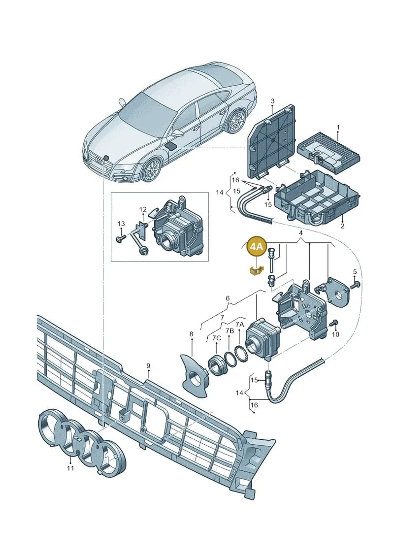 4H0980562 — Audi RS7 Sportback (2013-2018) diagram 711907410, position 4A
