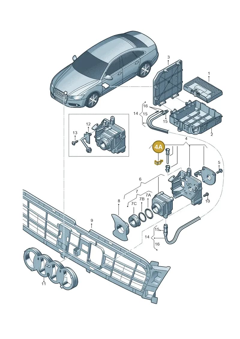 4H0980562 — Audi A6 Avant (2012-2018) diagram 717907410, position 4A