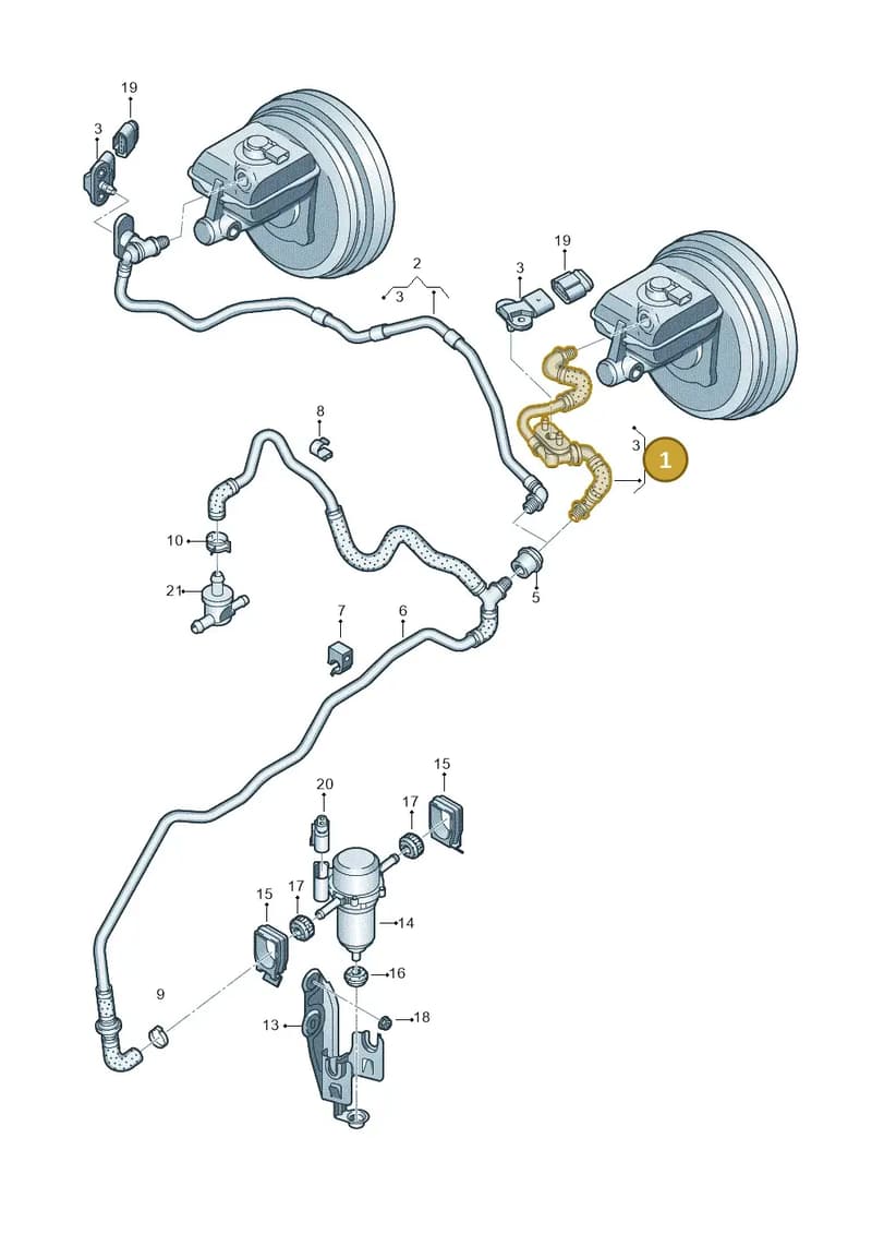 4H1611931B — Audi A8L qu. 3.0 TDI (2009-2014) diagram 696611800, position 1