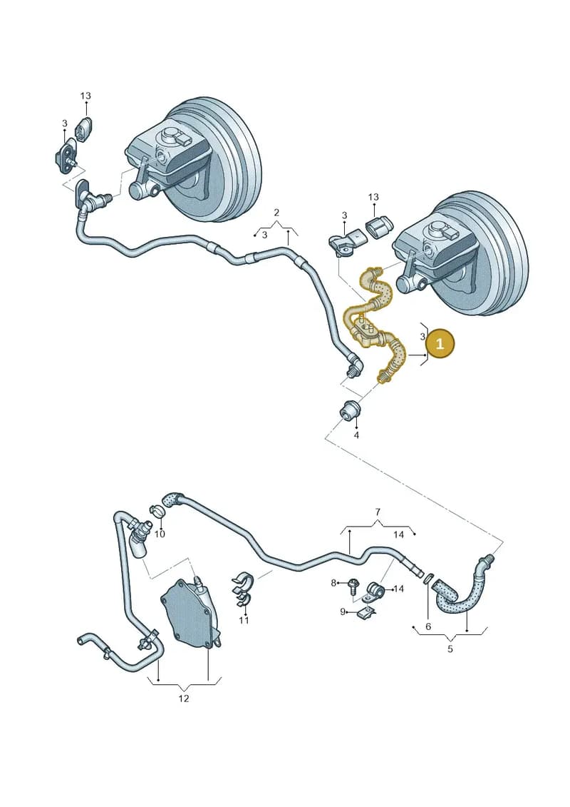 4H1611931B — Audi A8 (2013-2018) diagram 696611820, position 1