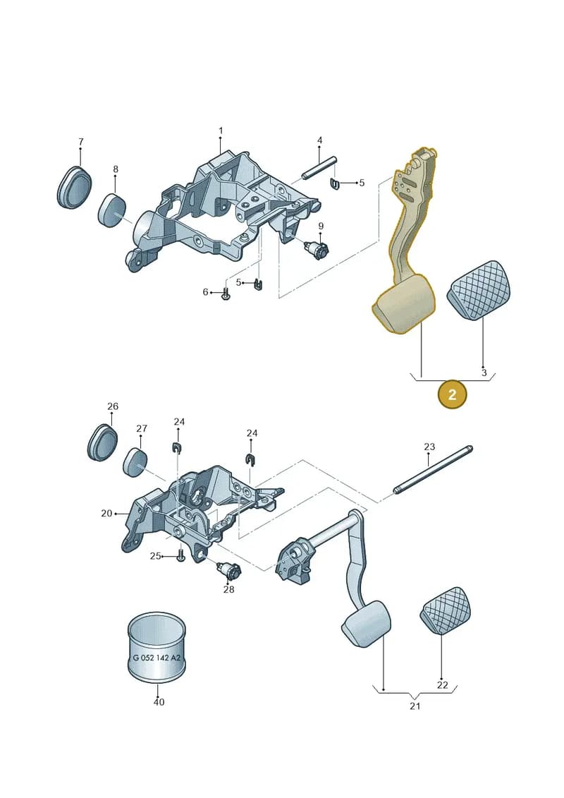 4H1723140C — Audi RS6 Avant (2013-2018) diagram 670723250, position 2