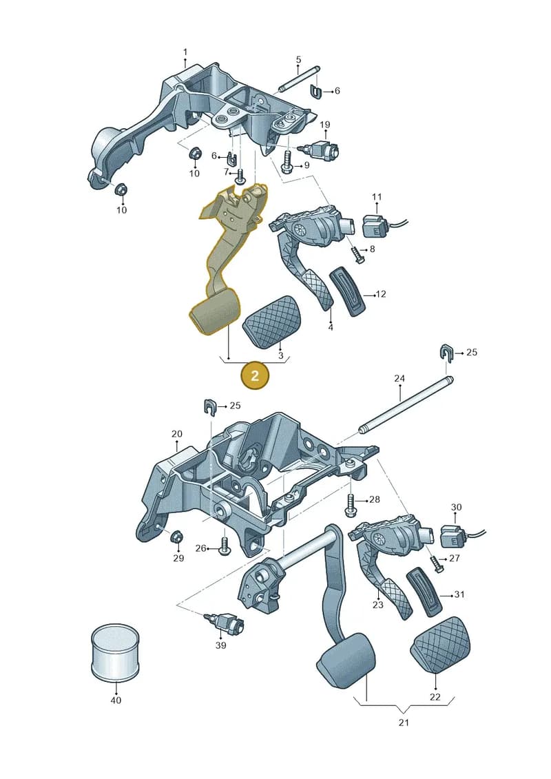 4H1723140C — Audi A8 (2013-2018) diagram 771723250, position 2