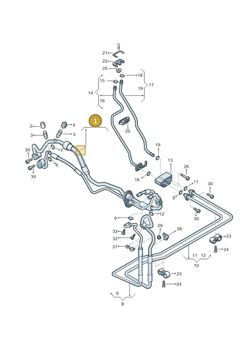4H1816713C — Audi A8 (2013-2018) diagram 771260900, position 1