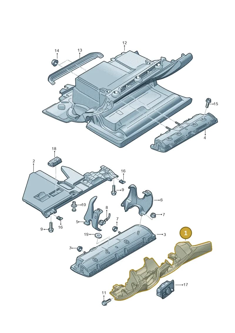 4H1880301DA4 — Audi A8 (2013-2018) diagram 771880300, position 1