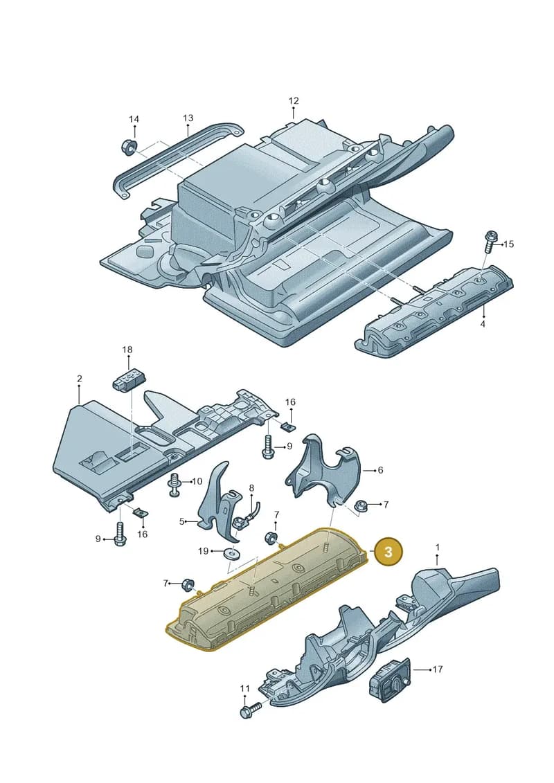 4H1880841A — Audi A8 (2013-2018) diagram 771880300, position 3