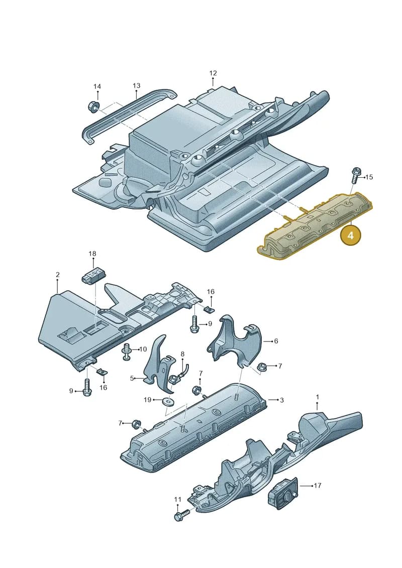 4H1880842A — Audi A8 (2013-2018) diagram 771880300, position 4