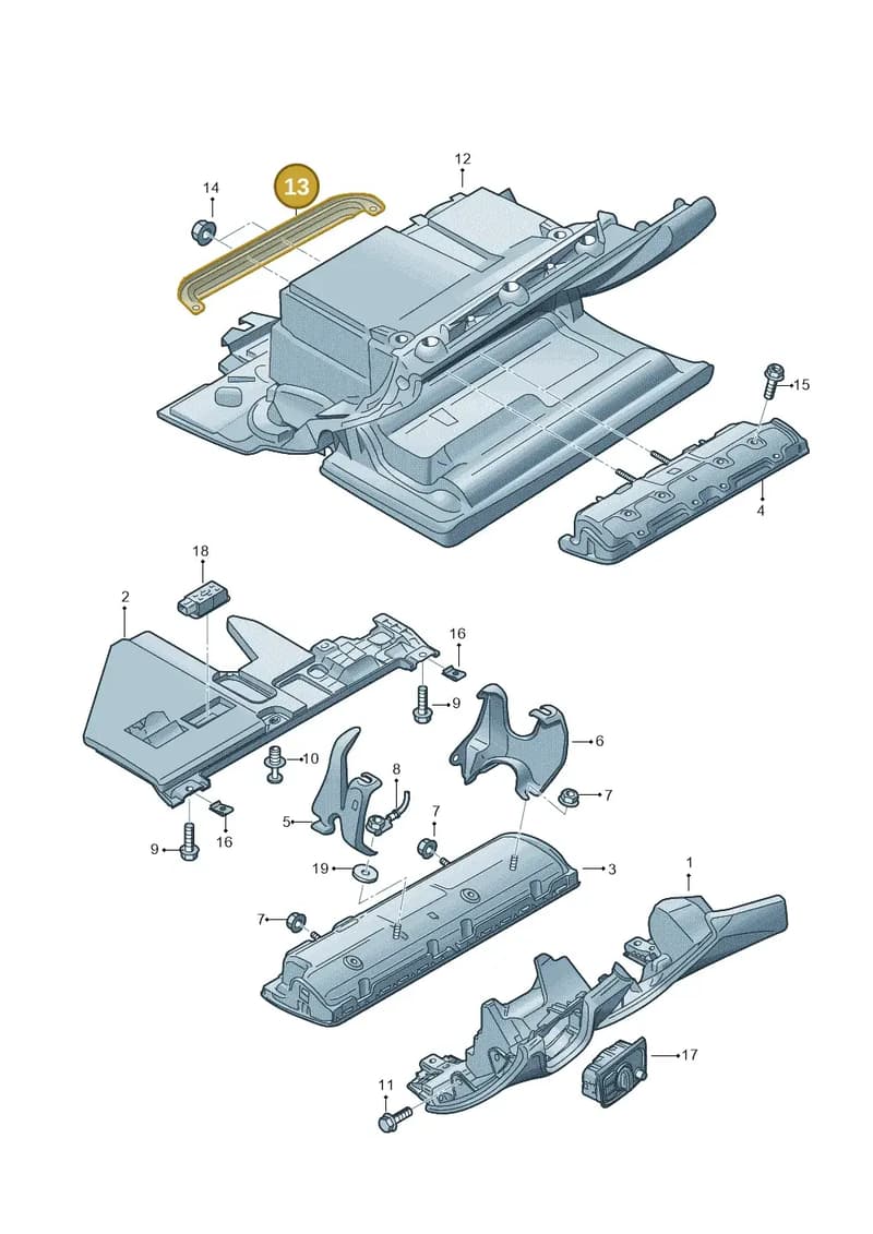 4H1880994A — Audi A8 (2013-2018) diagram 771880300, position 13