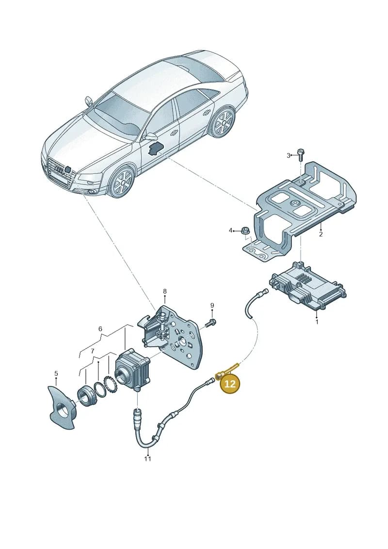 4H1971192A — Audi A8 (2013-2018) diagram 771907400, position 12