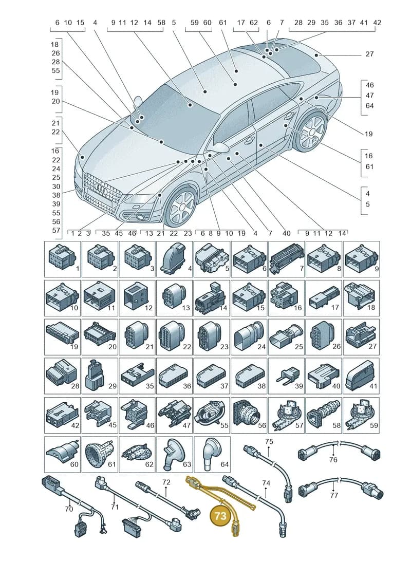 4H1971192A — Audi A7 Sportback (2014-2018) diagram 788971790, position 73