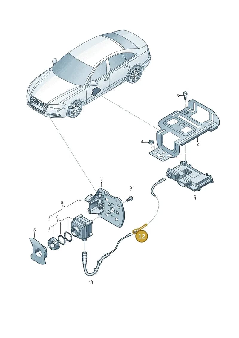 4H1971192A — Audi A6 (2014-2018) diagram 798907400, position 12